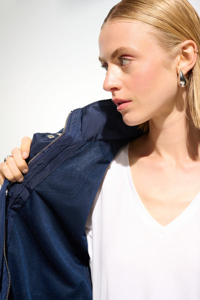 Imitation Memory Anorak With Hidden Hood Joseph Ribkoff