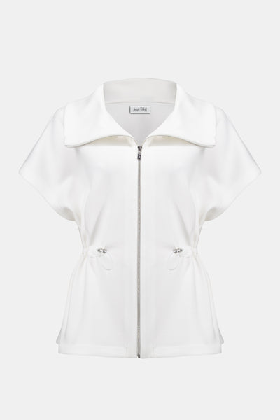 Scuba Jersey Boxy Jacket With Drawstring Waist Joseph Ribkoff