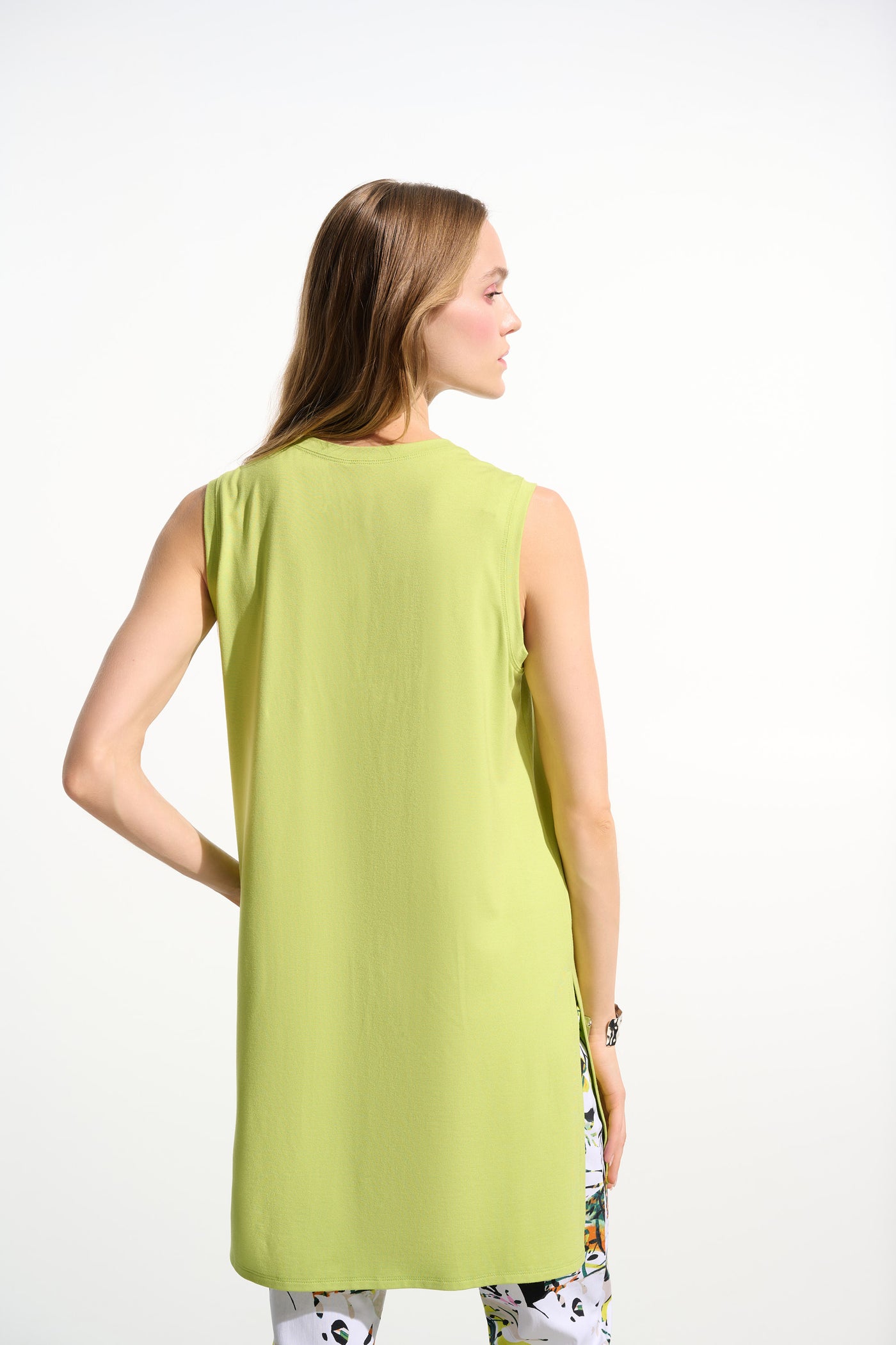 Jersey Sleeveless Straight Tunic With Scoop Neck Joseph Ribkoff