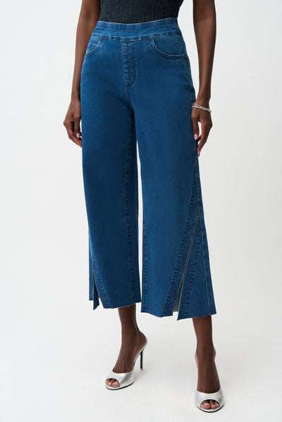 Culotte Jeans With Rhinestones Joseph Ribkoff
