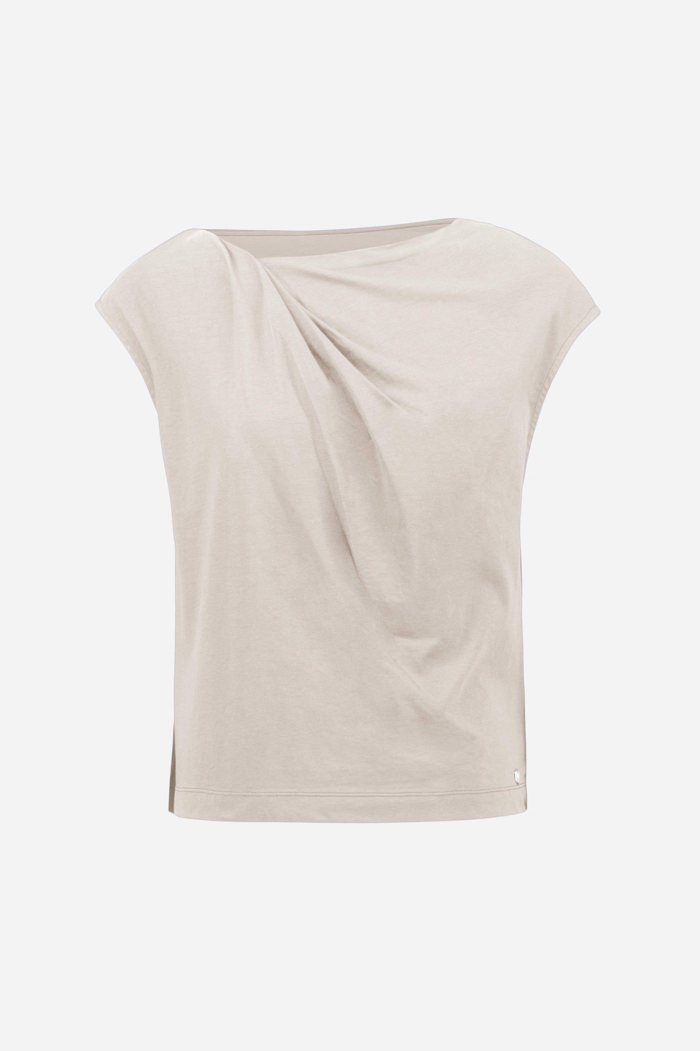 Cotton Top With Asymmetrical Collar Joseph Ribkoff
