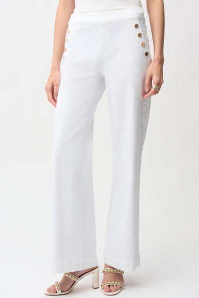 Wide Leg Pull-On Jeans Joseph Ribkoff