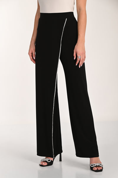 Crystal Trim Palazzo Pants Frank Lyman