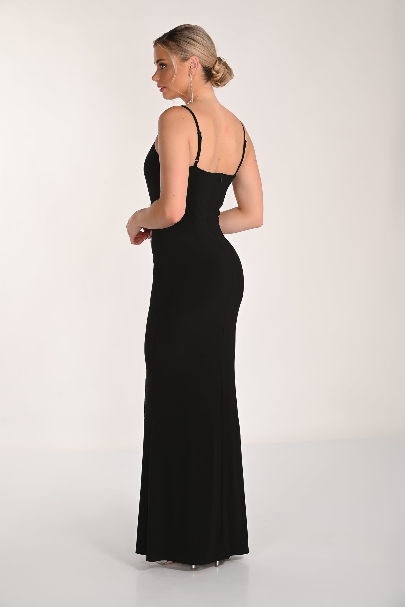 Crystal Bow Evening Gown Frank Lyman