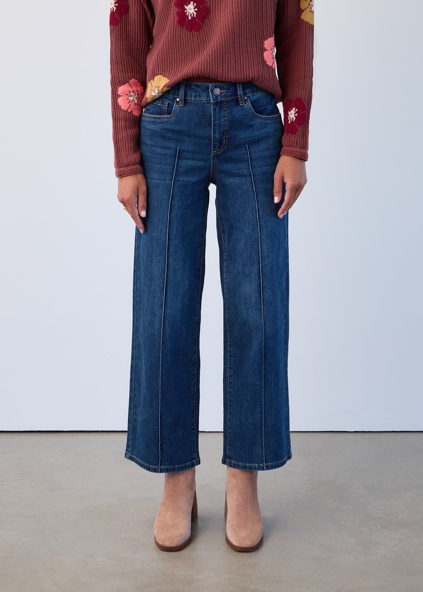 Olivia Wide Ankle French Dressing Jeans