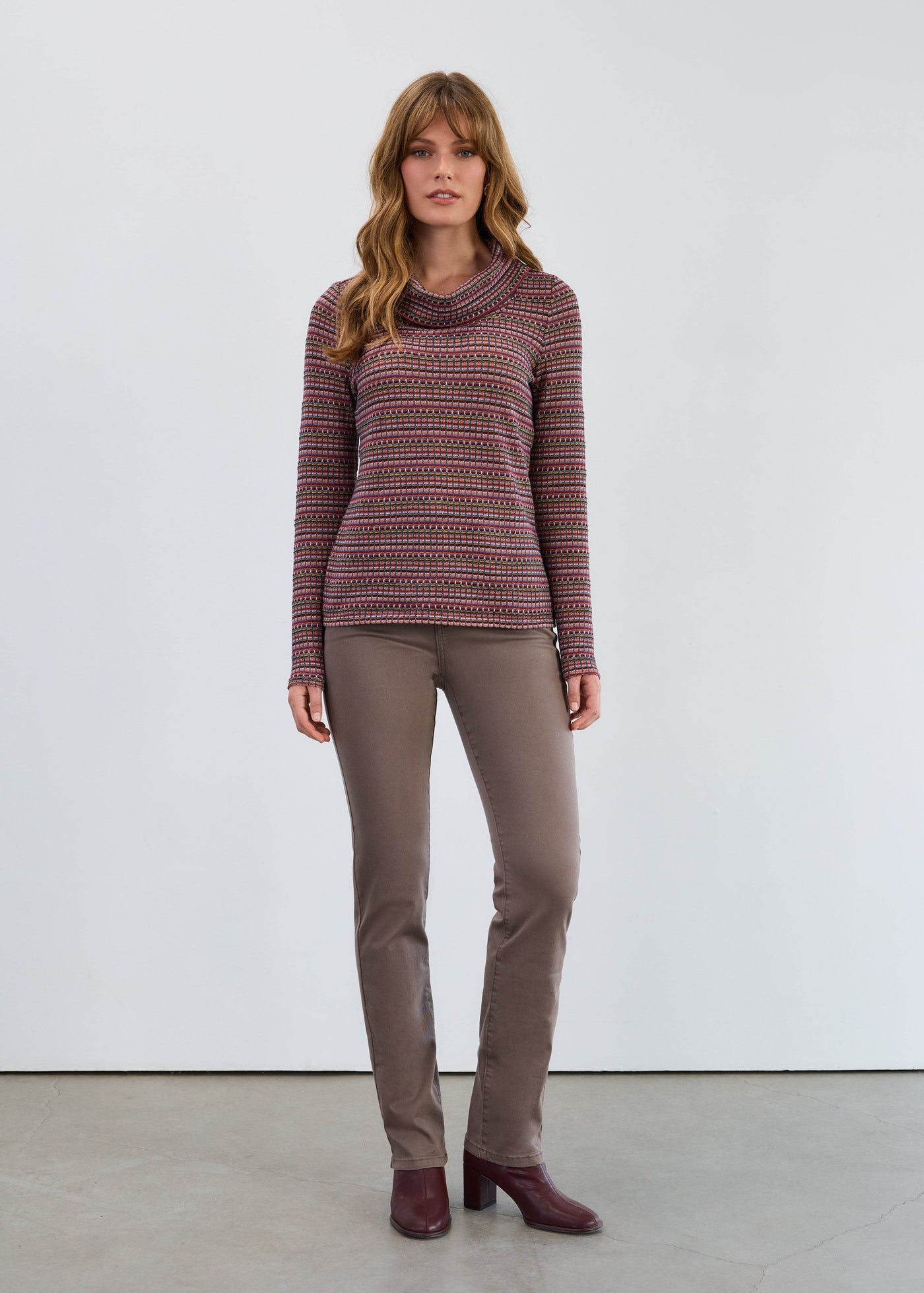 Long Sleeve Cowl Neck Top - Dream Pants
