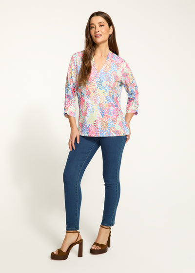 V-Neck 3/4 Sleeve Top French Dressing Jeans