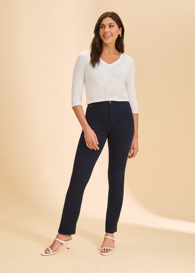 Suzanne Straight Leg French Dressing Jeans