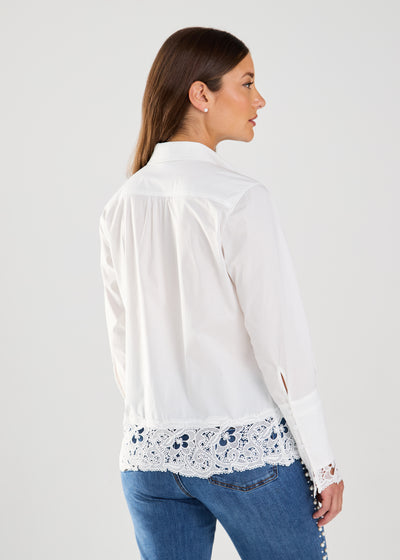 Long Sleeve Lace Detail Shirt French Dressing Jeans