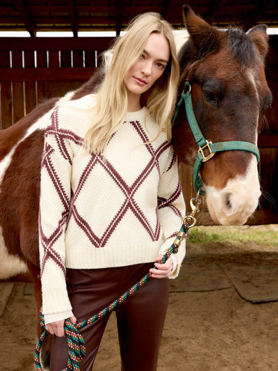 Diamond Crew Neck Sweater - Dream Pants