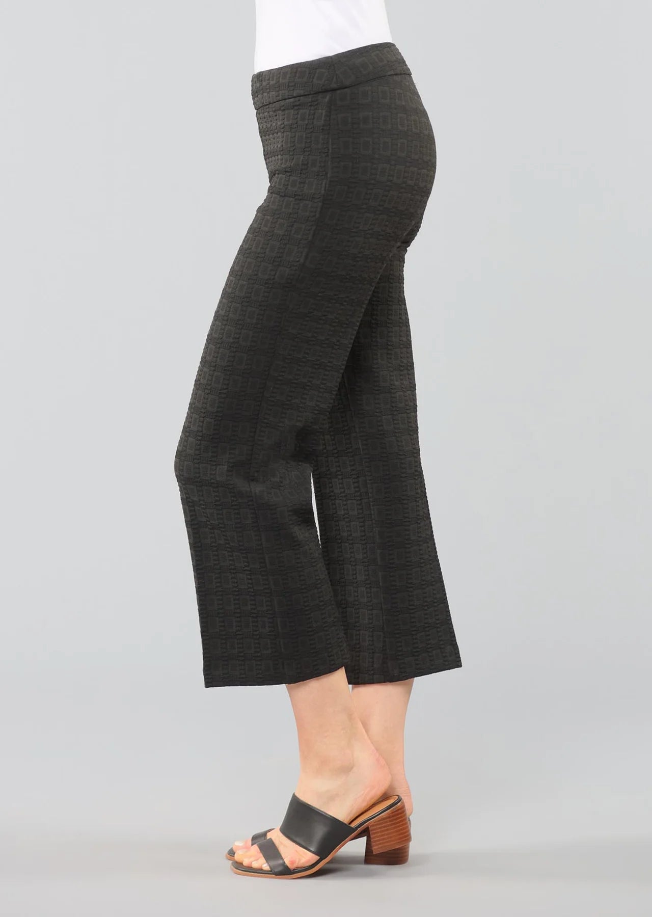 Lisette L Durando Cropped Pant, Plaid Pattern 