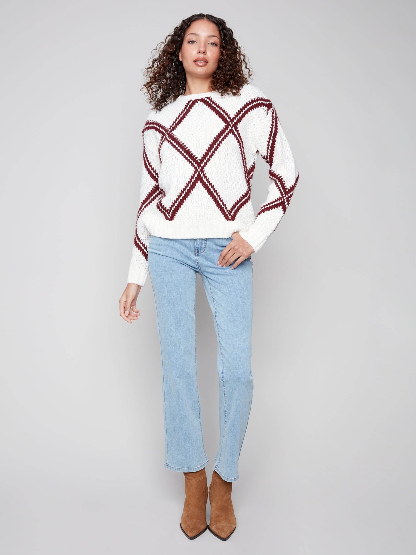 Diamond Crew Neck Sweater - Dream Pants