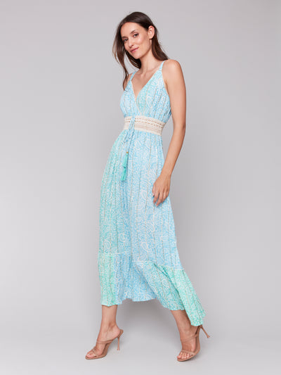 Foil Ombre Tiered Maxi Dress Charlie B