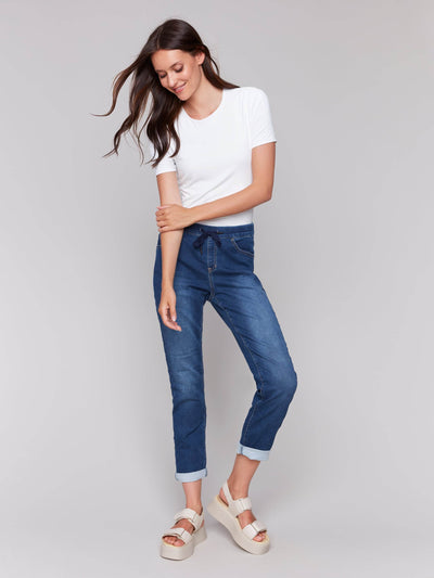 Knit Denim Jogger Pants - Dream Pants