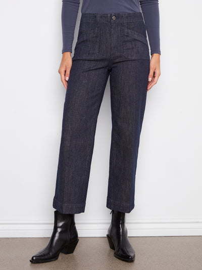 Cropped Wide Leg Stretch Jeans Charlie B