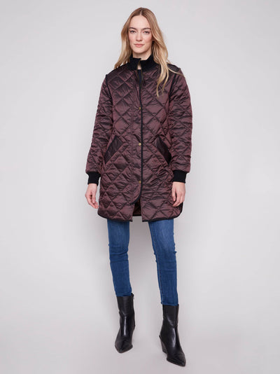 Long Quilted Puffer Jacket - Dream Pants