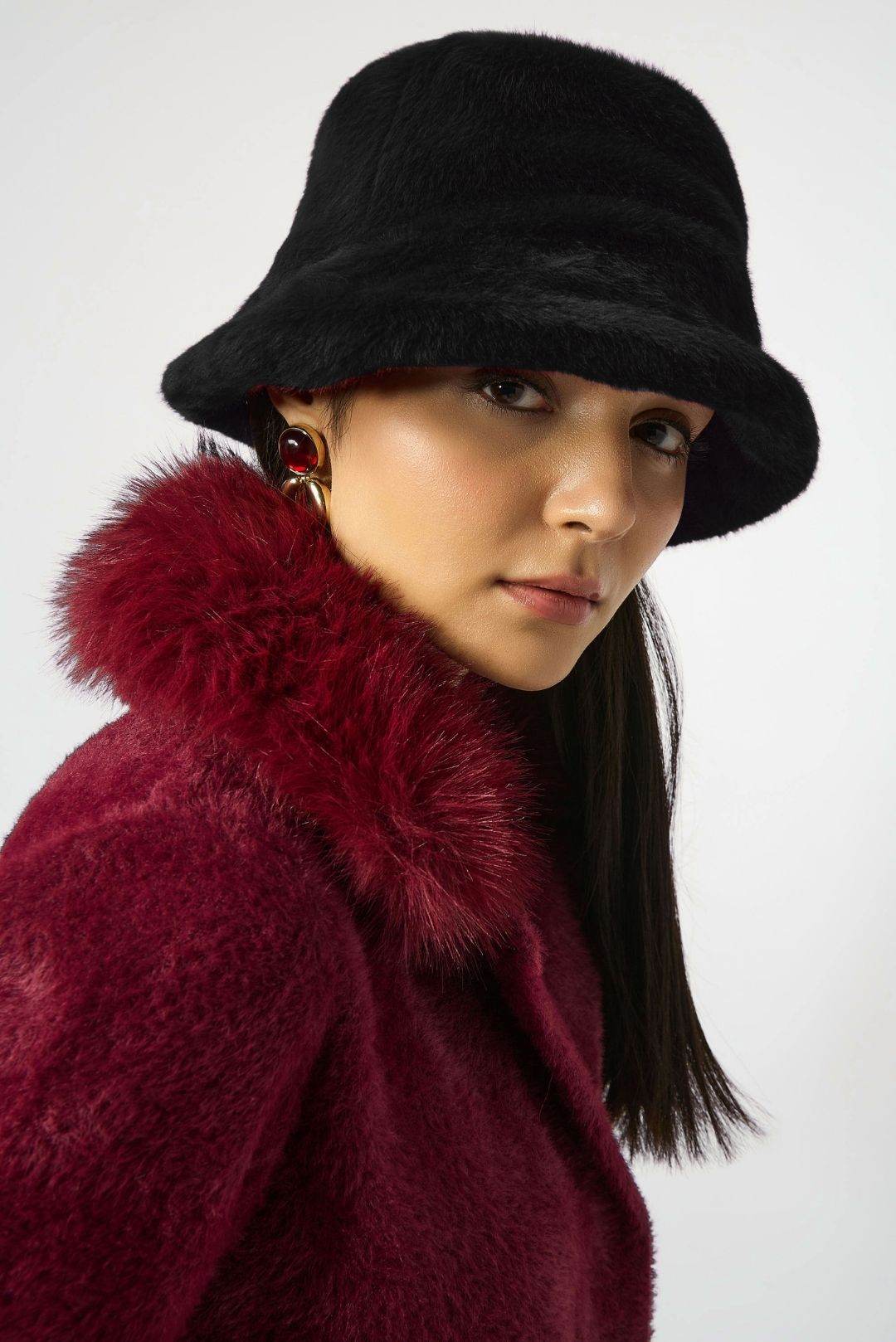 Faux Fur Bucket Hat - Dream Pants