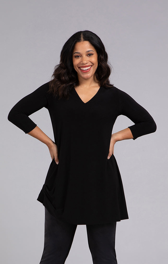 Sympli Nu Drama Tunic, 3/4 Sleeve 