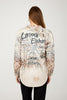 Shirt With Graphic And Leopard Heart