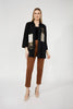 Chic Printed Button Closure