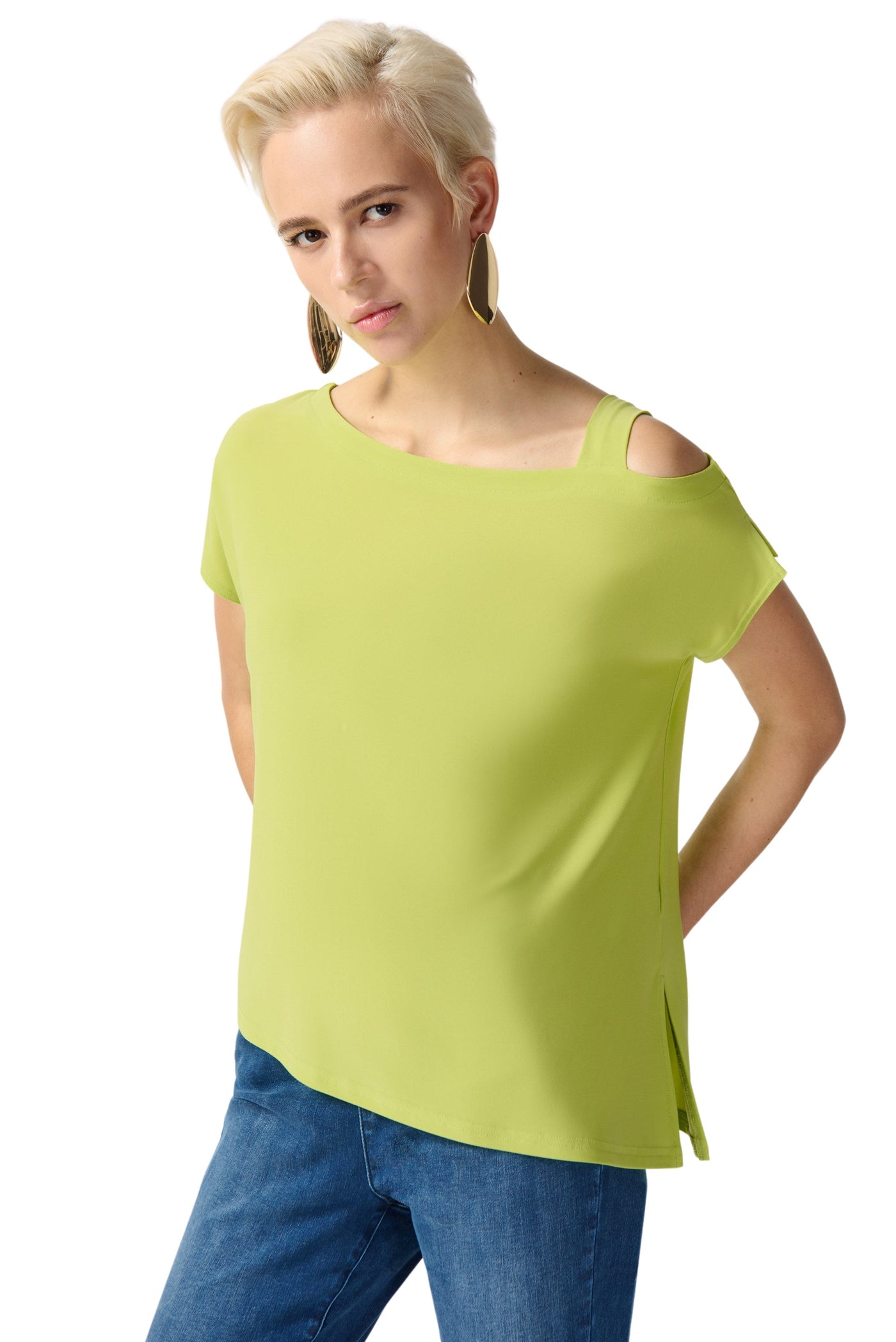 Silky Knit Asymmetrical Top Joseph Ribkoff