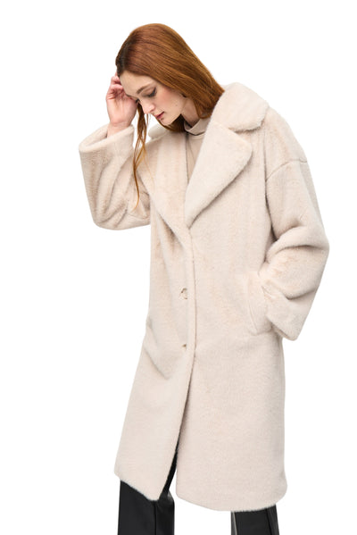 Faux Fur Straight Coat Joseph Ribkoff