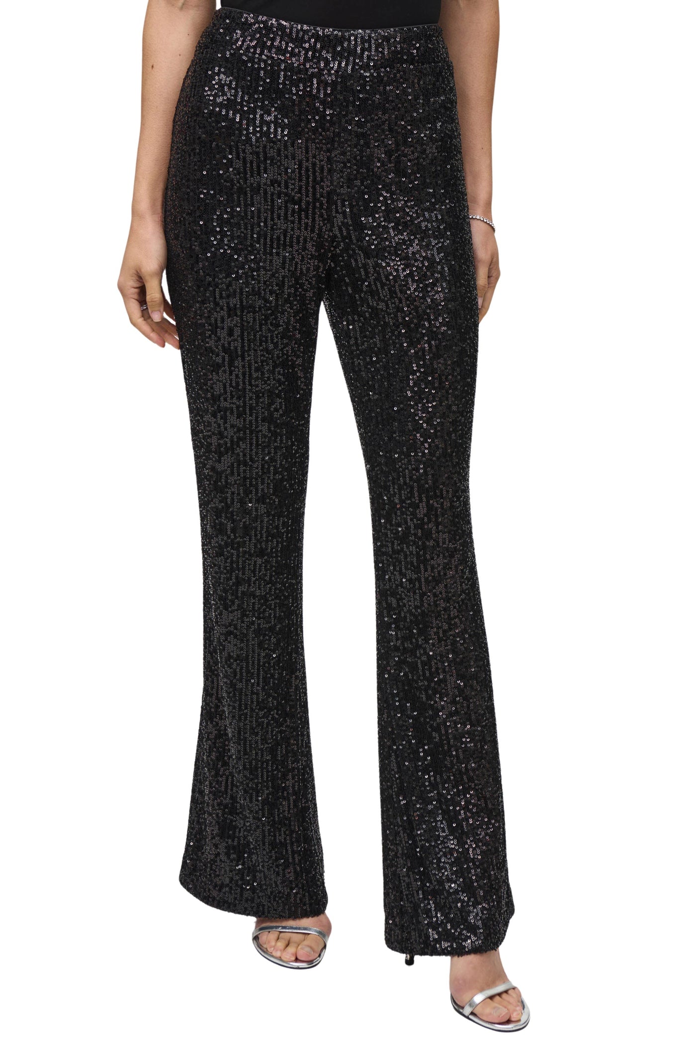 Sequins Flared Pull-On Pants Joseph Ribkoff