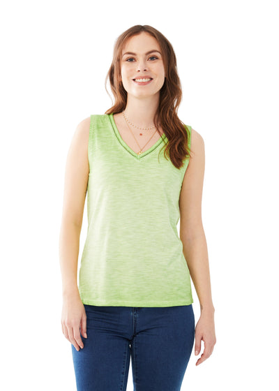 Sleeveless V-Neck Top French Dressing Jeans