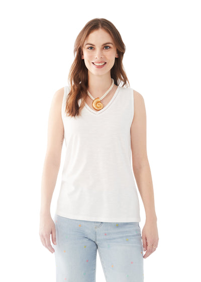 Sleeveless V-Neck Top French Dressing Jeans