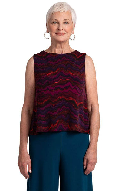 Flared Shell Top Print Sympli