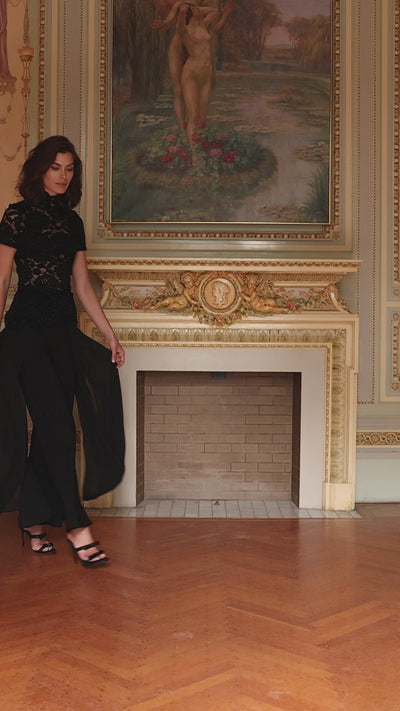 Overlay Palazzo Pants