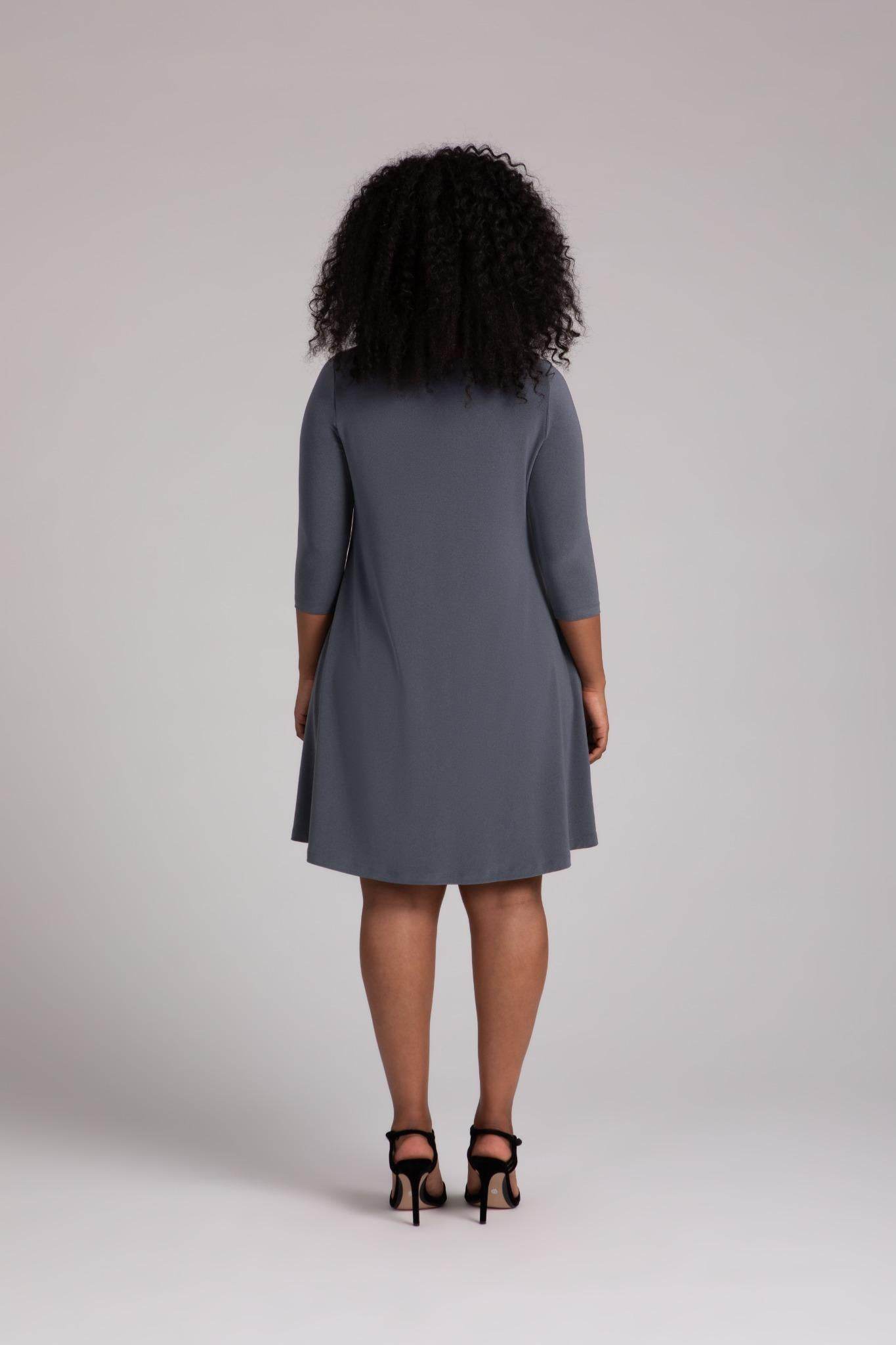 Nu Trapeze Dress, 3/4 Sleeve - Dream Pants