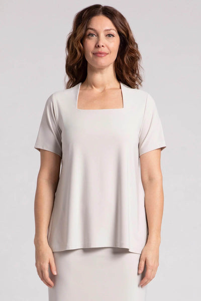Square Neck Top, Short Sleeves - Dream Pants