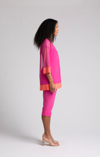 Sympli Mesh Keyhole Tunic 