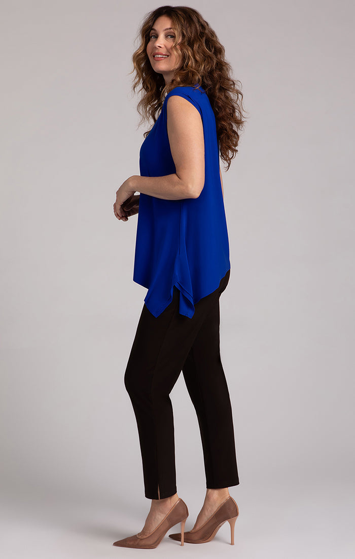 Flounce Muscle Top w/ Drop Hem Sympli