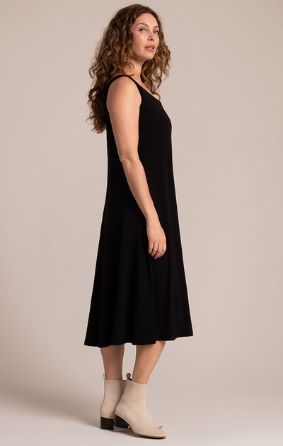 Square Neck Fit and Flare Dress Sympli