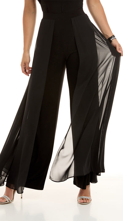 Overlay Palazzo Pants Frank Lyman