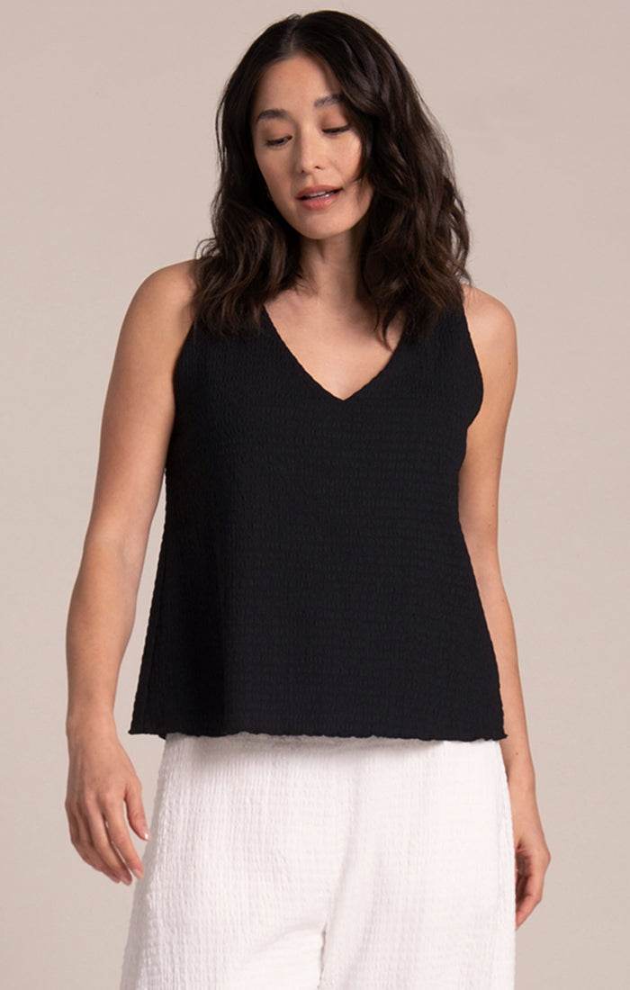 Pop V-Neck Tank, Lined Sympli