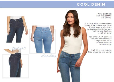 French Dressing Jeans Christina Slim Leg Cool Denim 