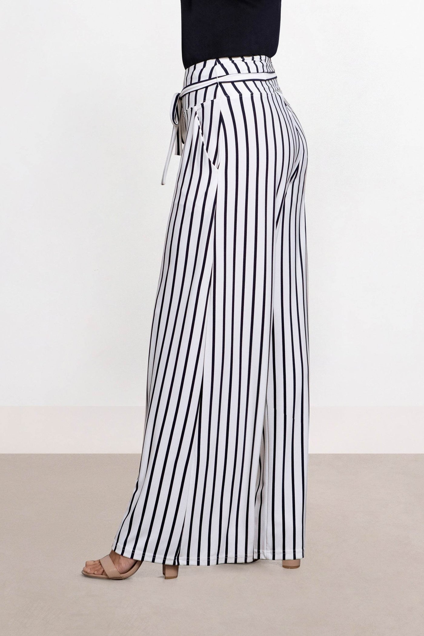 Stripe Wide Leg Trouser - Dream Pants